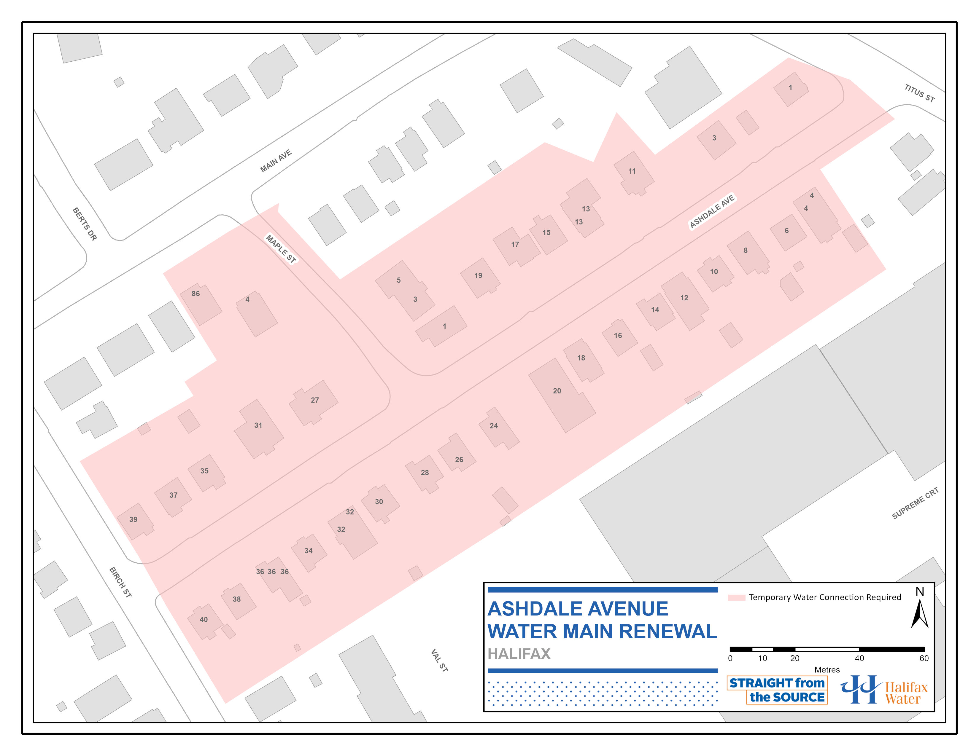 Ashdale Avenue Water Main Renewal Temporary Water Connection