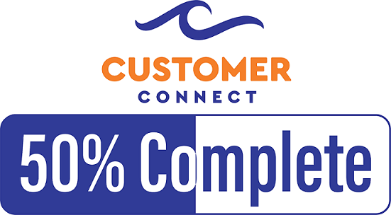 Customer Connect milestone - 50 percent complete!