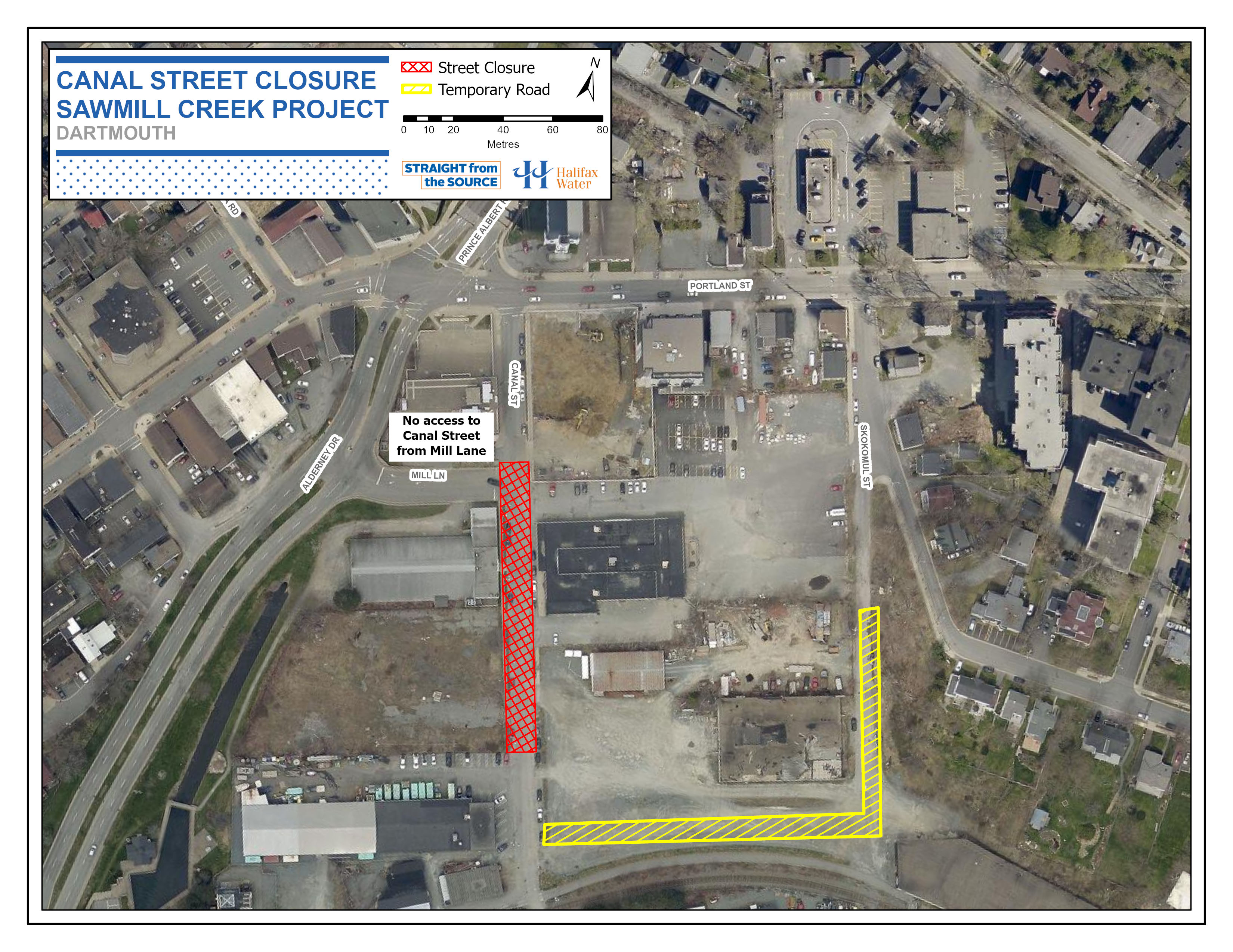 Map Image of Canal Street Traffic Impacts