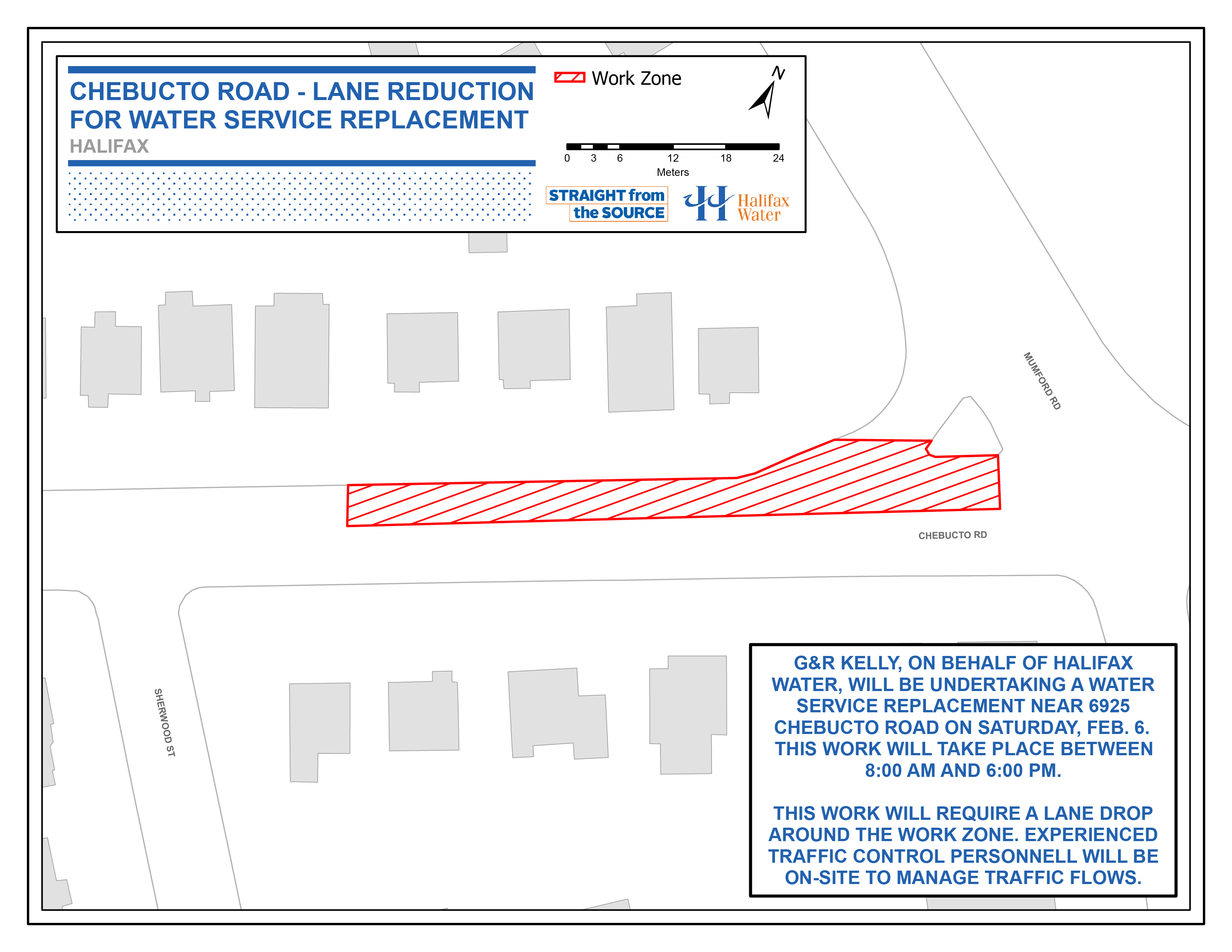Halifax Water PSA Map - Chebucto Road – Lane Reduction for Water Service Replacement Halifax Water PSA Map - Chebucto Road – Lane Reduction for Water Service Replacement