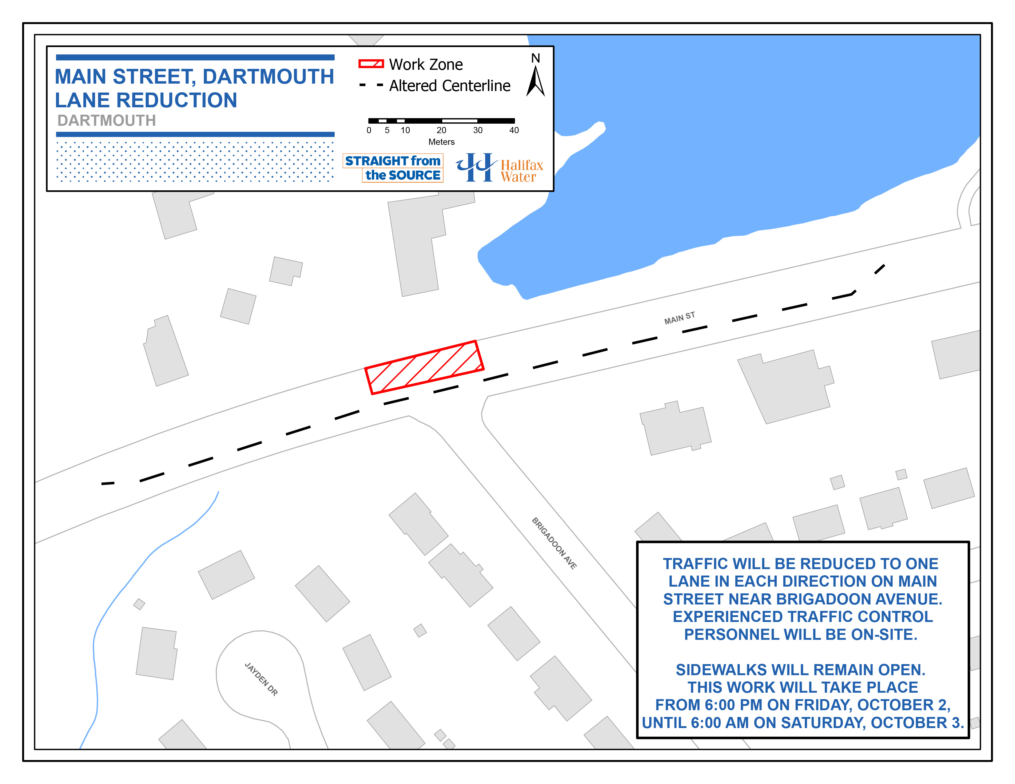 Halifax Water PSA Map - Main Street, Dartmouth – Lane Reduction-01 Halifax Water PSA Map - Main Street, Dartmouth – Lane Reduction-01