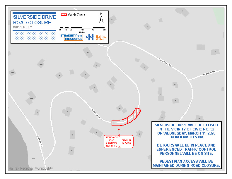 Halifax Water PSA Map - Silverside Drive - Water Lateral Repair Halifax Water PSA Map - Silverside Drive - Water Lateral Repair