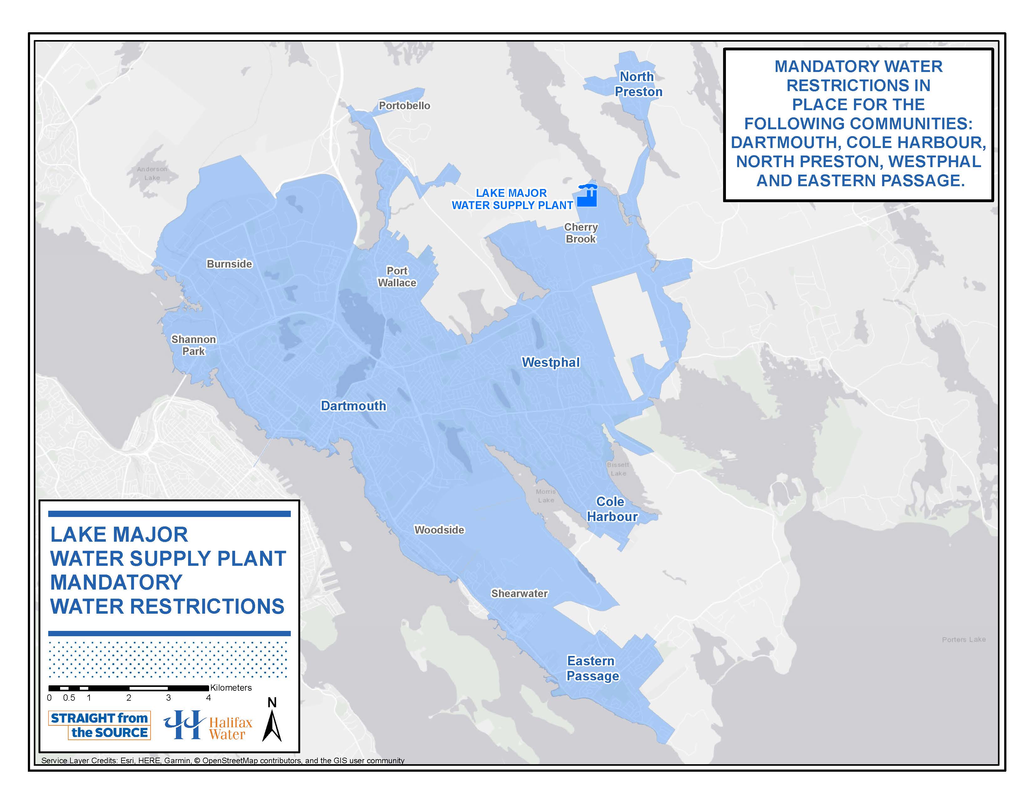 Lake Major Watershed Service Area