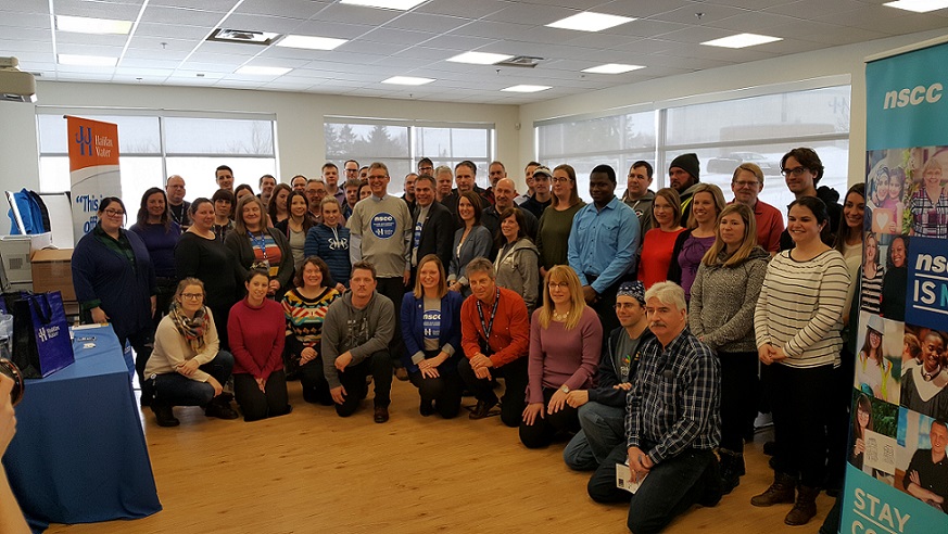 Group photo of Halifax Water employee NSCC alumni