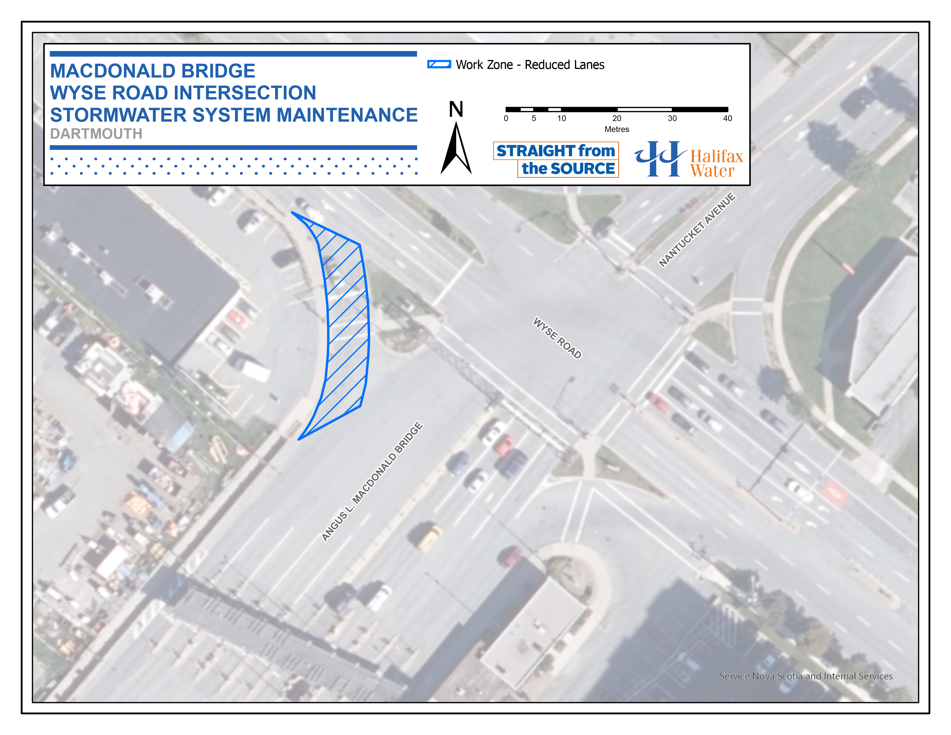 PSA Map - Macdonald Bridge & Wise Road - Stormwater System Maintenance PSA Map - Macdonald Bridge & Wise Road - Stormwater System Maintenance