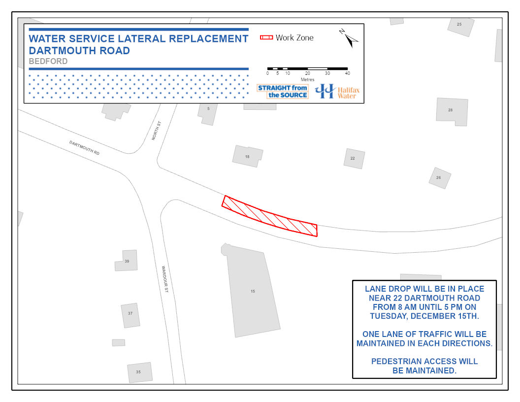 Work zone map Dartmouth Road Dec 14 2020 Work zone map Dartmouth Road Dec 14 2020