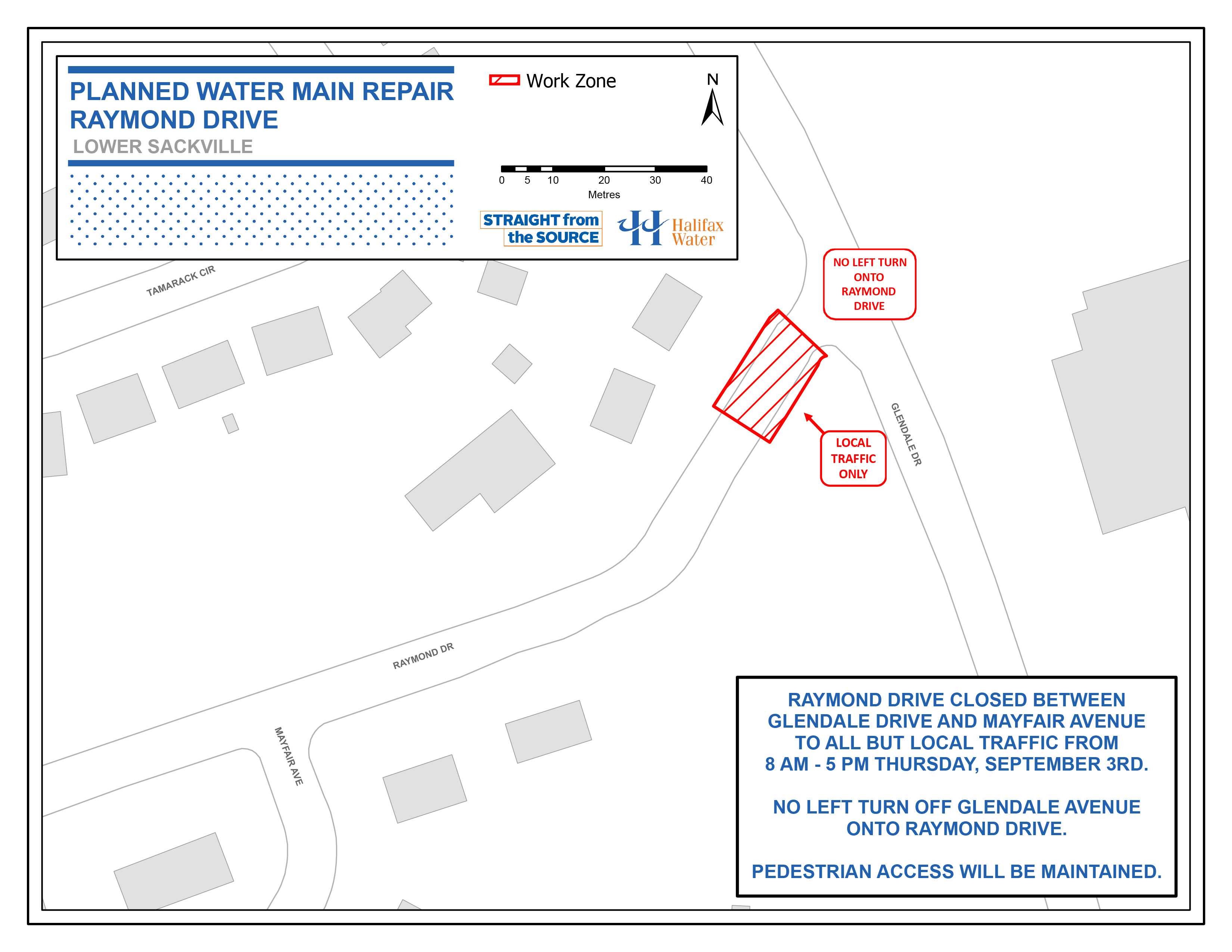 Work zone map Raymond Dr Sept 2 2020-01 Work zone map Raymond Dr Sept 2 2020-01