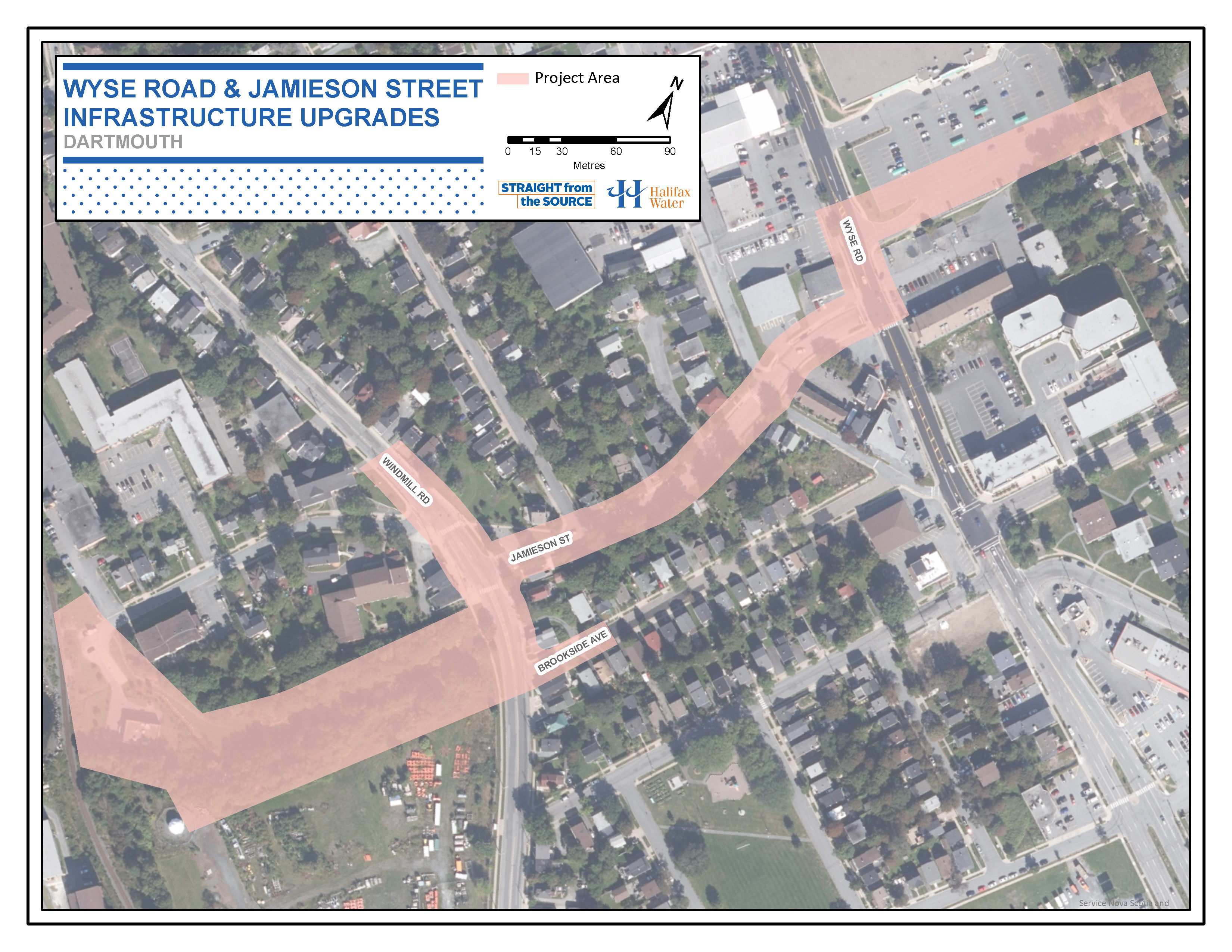Wyse Road & Jamieson Street Upgrades - Project Map - Web