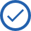 Checkmark blue icon