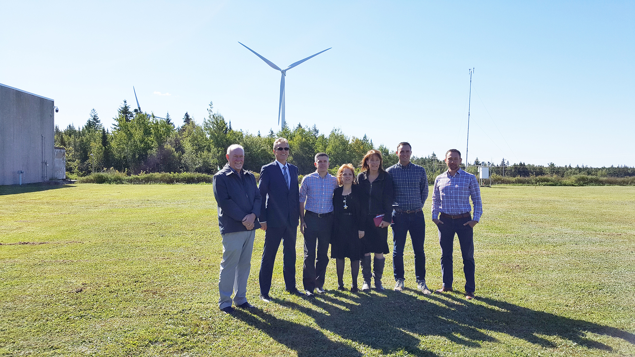 Pockwock wind turbine group photo