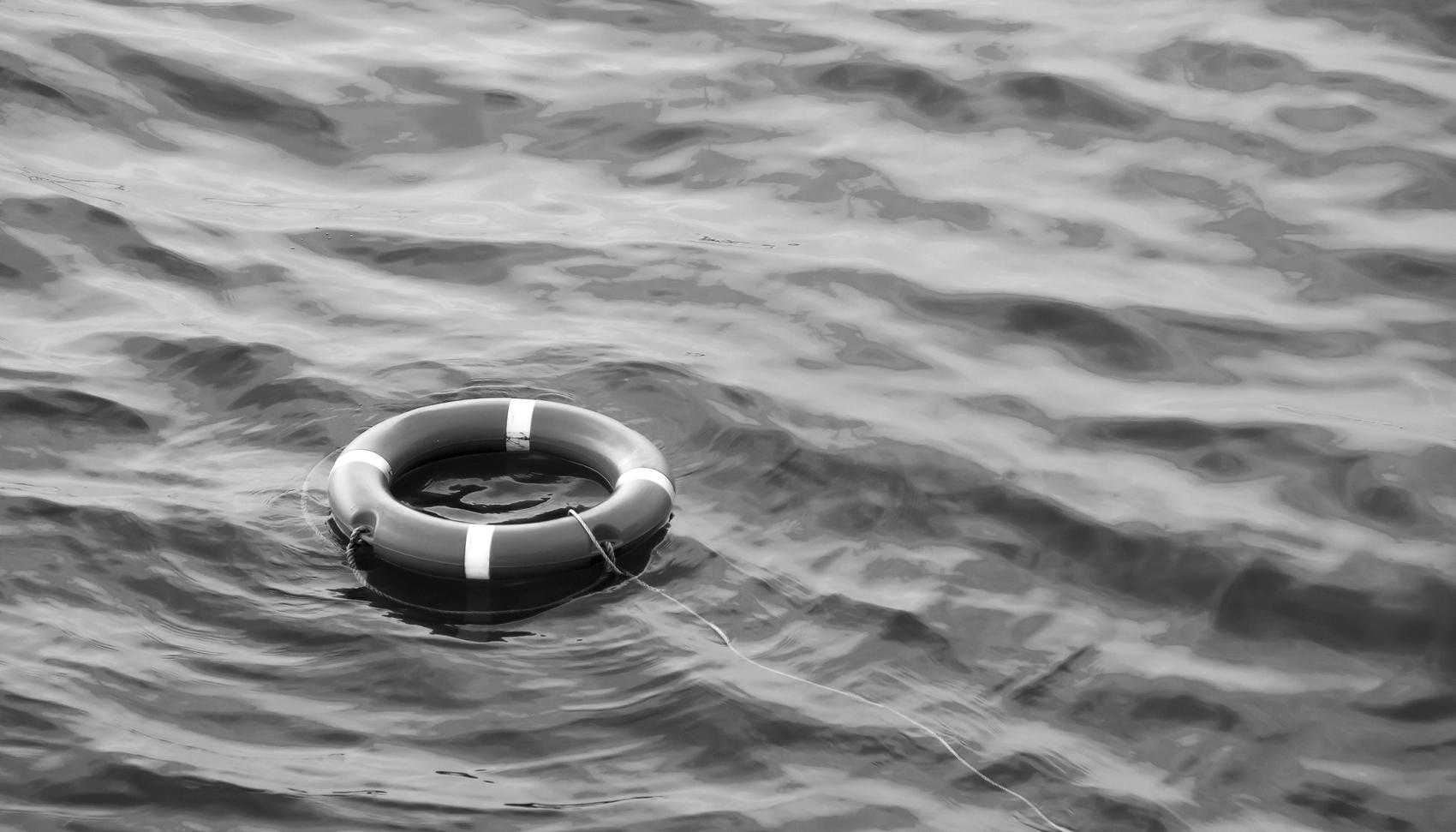 Lafesaver Floating in the Ocean