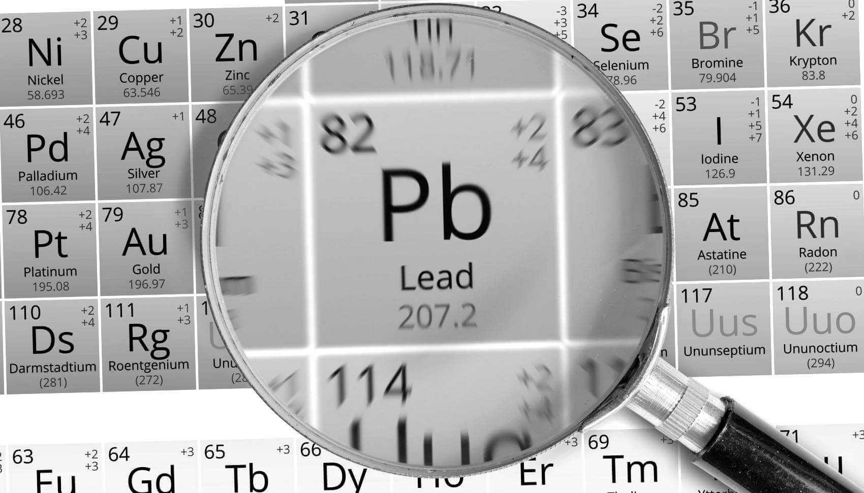 Banner Image - How to Identify a Lead Service Line - Magnifying Glass on Lead