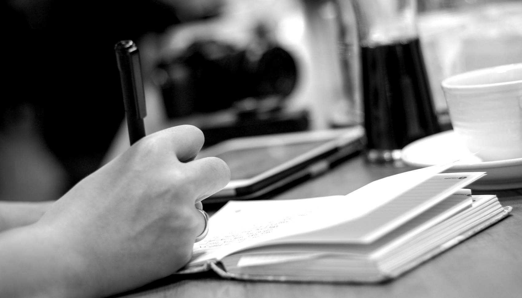 Office Job Posting - Person Writing