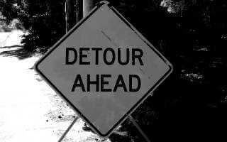 Detour Ahead Sign