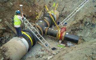 Pockwock connector pipe in ditch