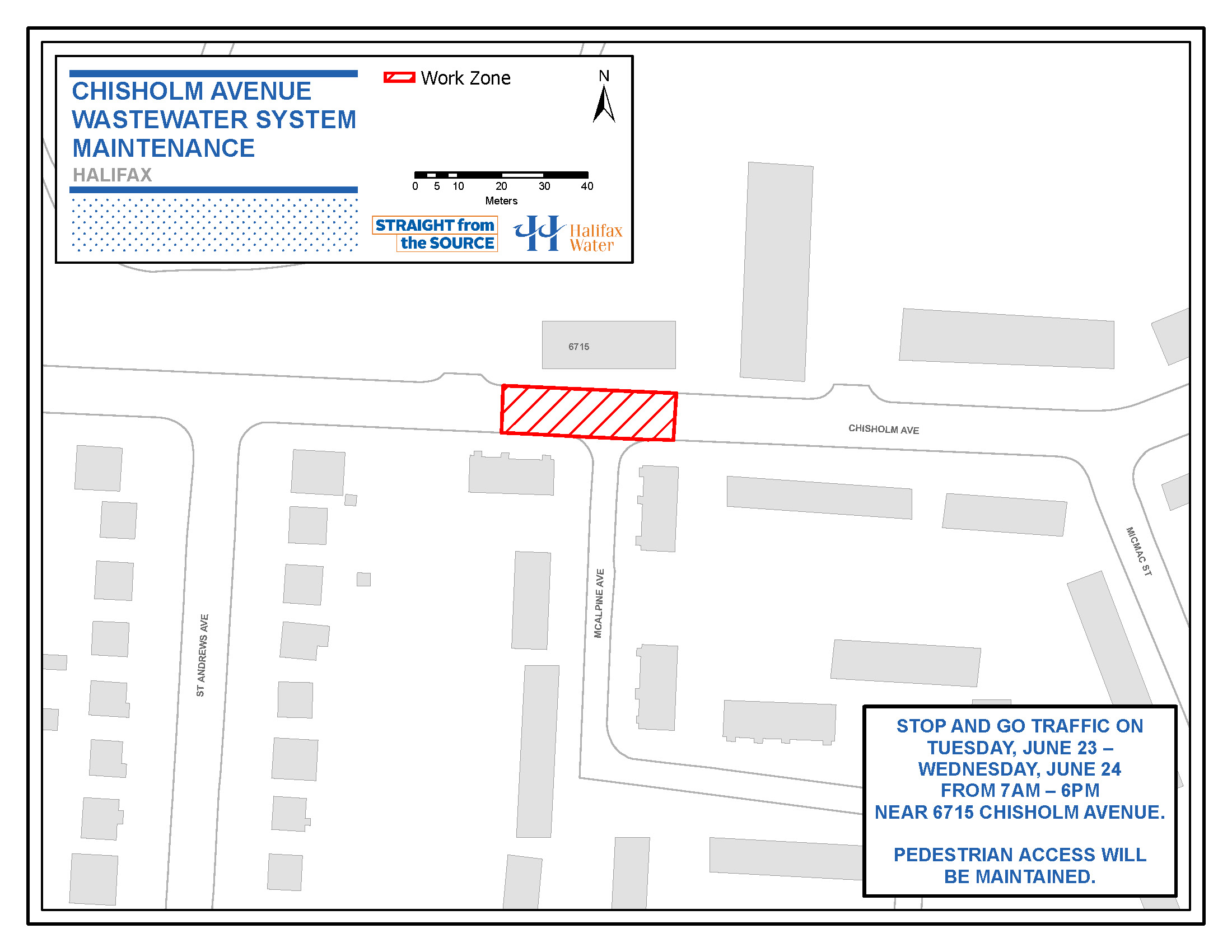 work zone map Chisholm Ave June 22 2020 work zone map Chisholm Ave June 22 2020